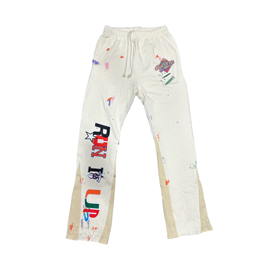 OFF White/Cream Run It Up Flare Sweatpants – Run It Up Clothing