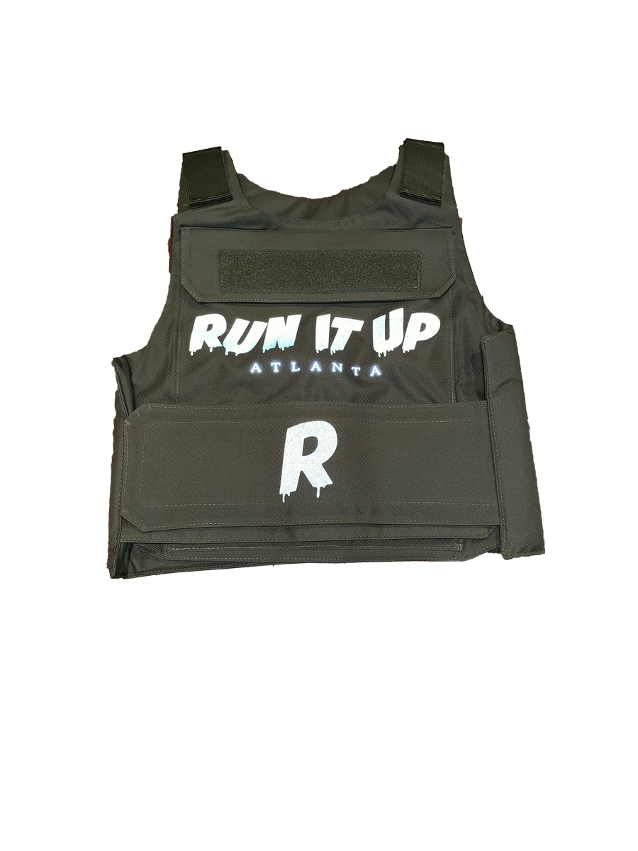 Run It Up Reflective Vest Army Green Run It Up Clothing