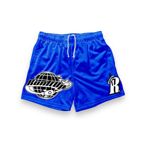 Blue Run It Up Mesh Shorts