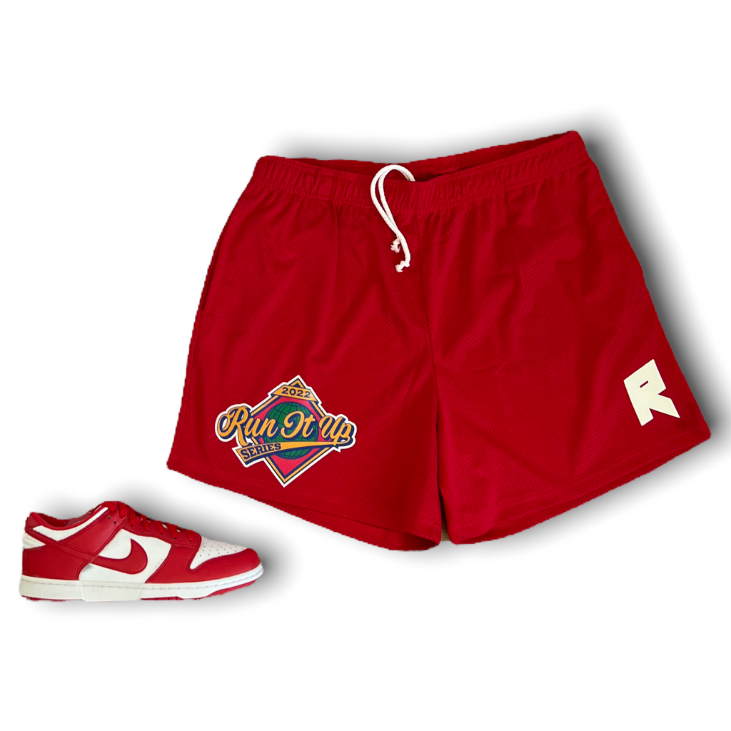 Red Run It Up World Series Shorts