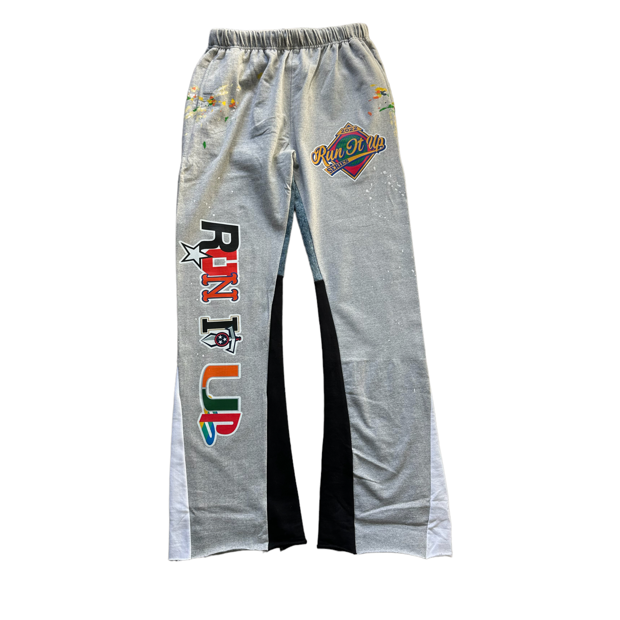 Grey Run It Up Flare Sweatpants – Run It Up Clothing